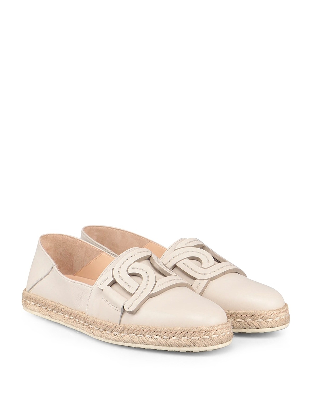 Tod's Kate Leather Espadrille Slip-Ons